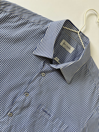 Blue Pinstripe Short Sleeve Shirt