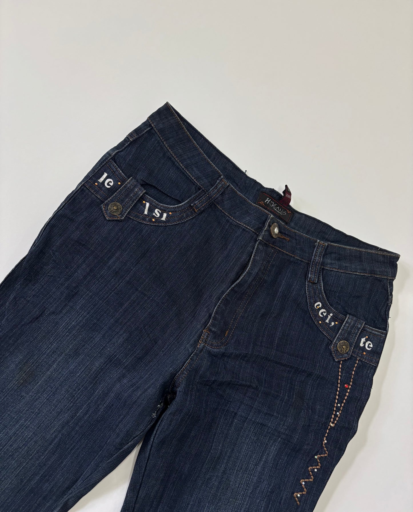Women's dark-wash bootcut jeans