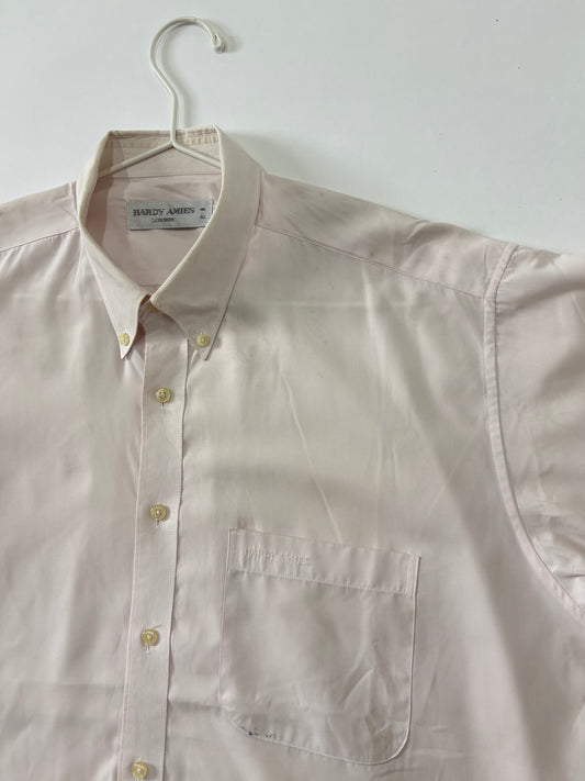 Men's Shirt Button-Down Short Sleeve Blush Pink