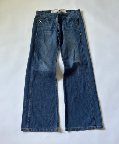Vintage Wash Wide Leg Women's Jeans