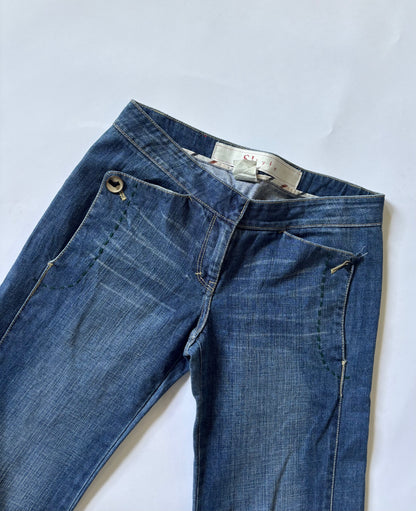 Vintage Wash Wide Leg Women's Jeans
