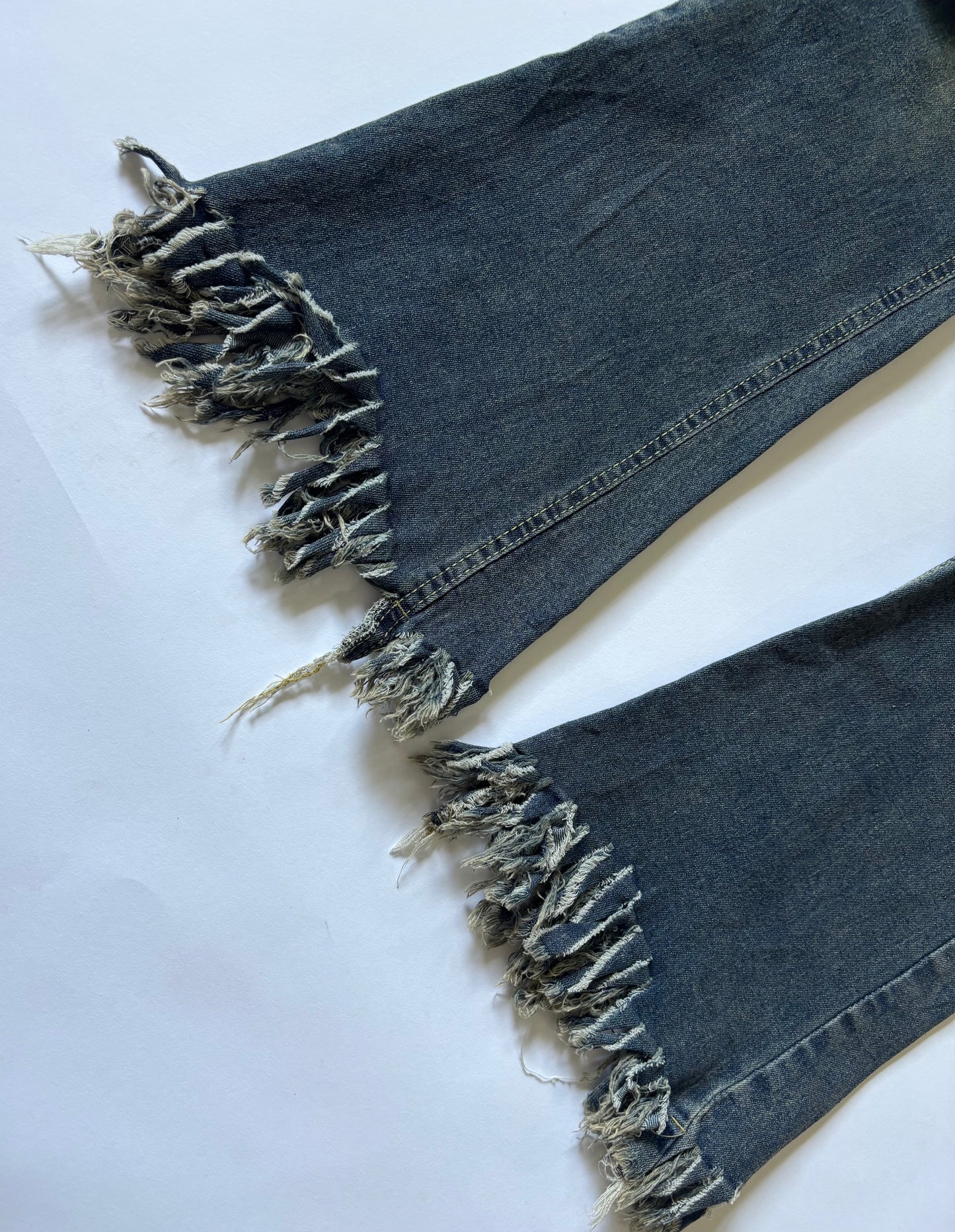 Frayed Hem Flare Women's Jeans