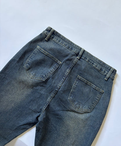 Frayed Hem Flare Women's Jeans