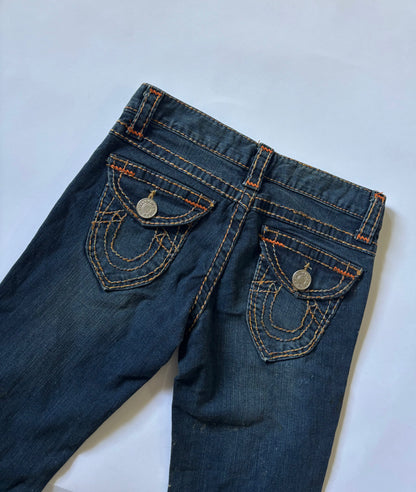 Dark Wash Flared Denim Jeans
