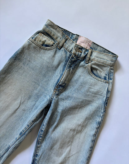 Star Detailed Wide Leg Women's Jeans