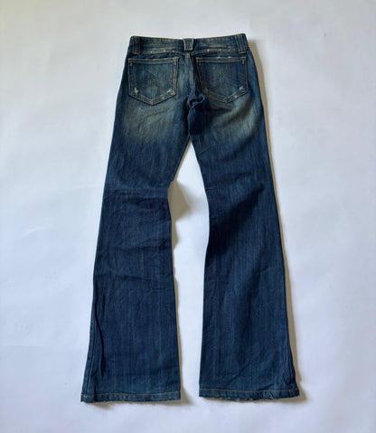 Vintage Wash Bootcut Jeans