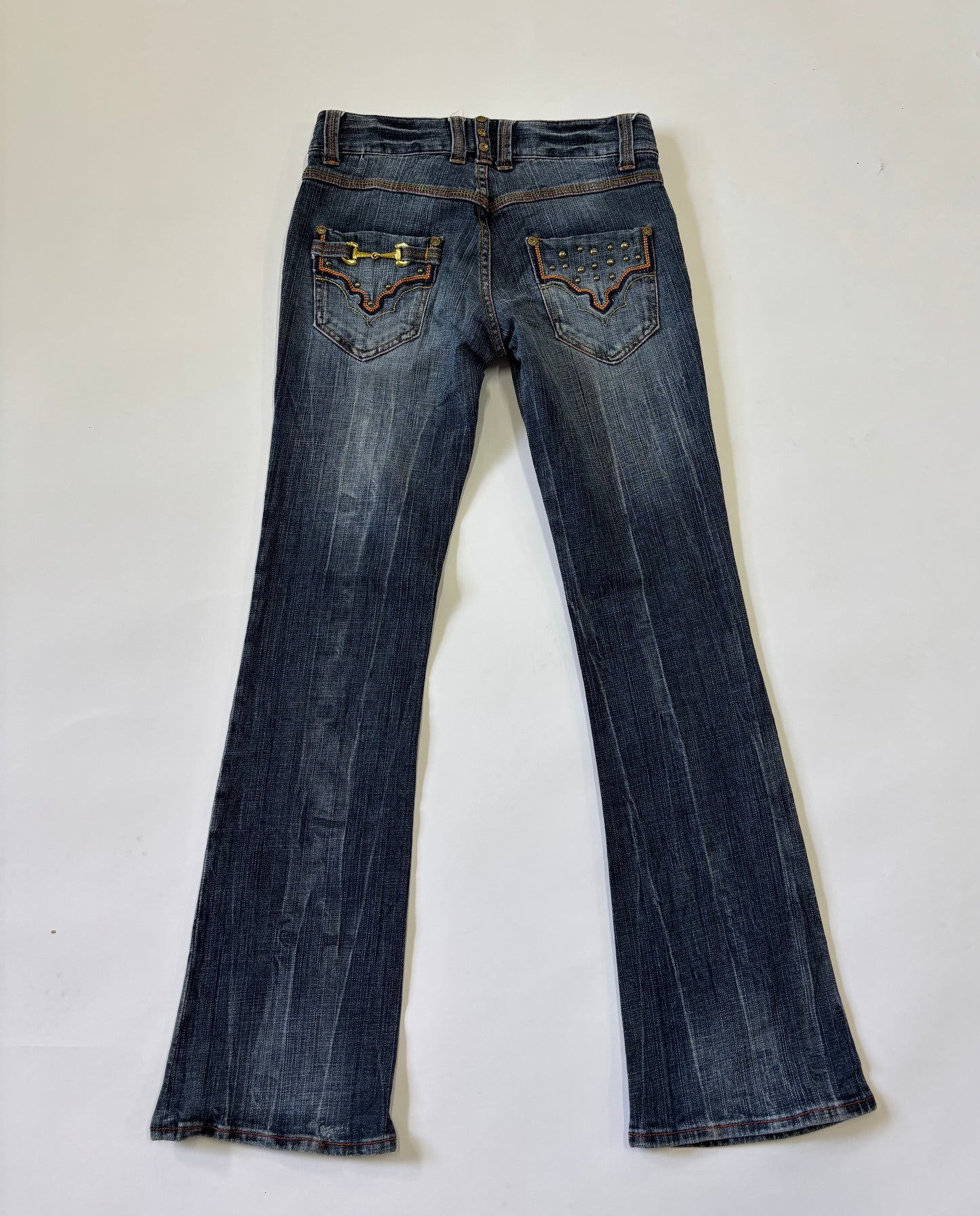 Vintage Wash Bootcut Jeans