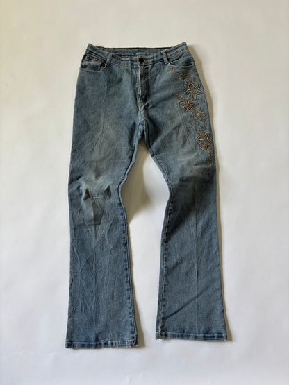 Floral Embroidered Bootcut Women's Jeans