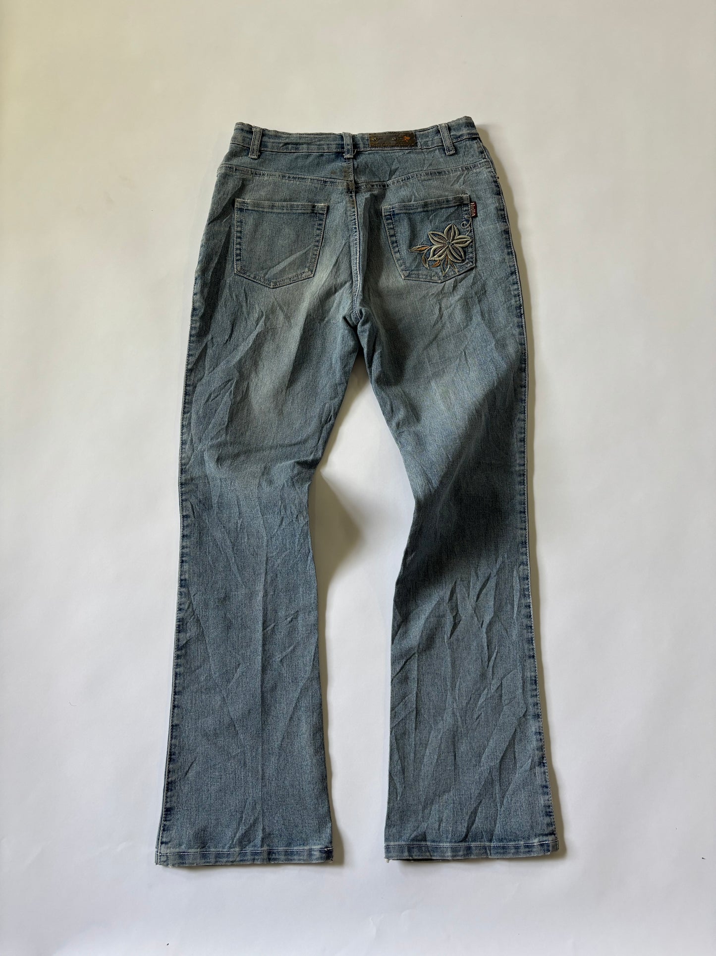 Floral Embroidered Bootcut Women's Jeans