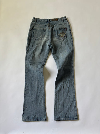 Floral Embroidered Bootcut Women's Jeans