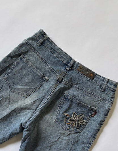 Floral Embroidered Bootcut Women's Jeans