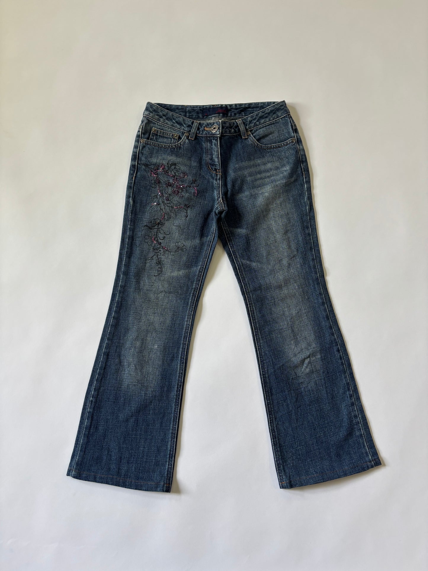 Embroidered Flare Women's Jeans
