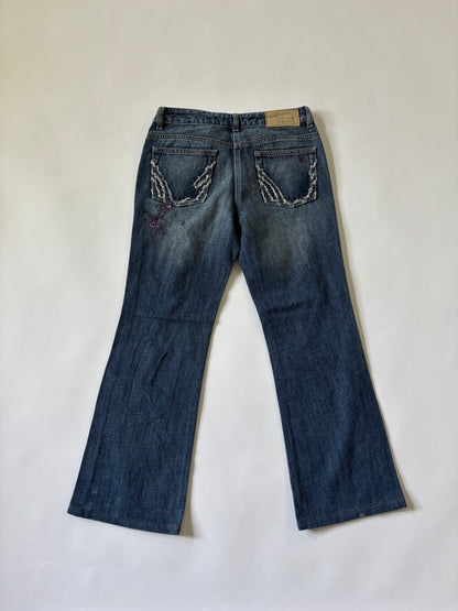 Embroidered Flare Women's Jeans
