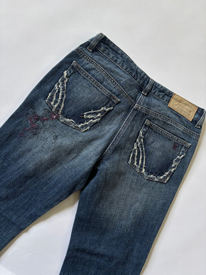 Embroidered Flare Women's Jeans
