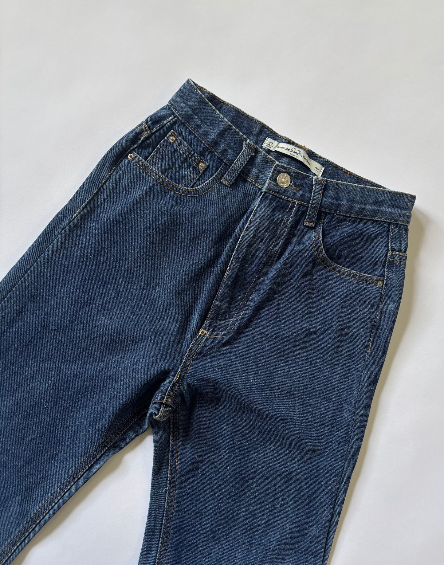 Classic Dark Wash Straight Jeans