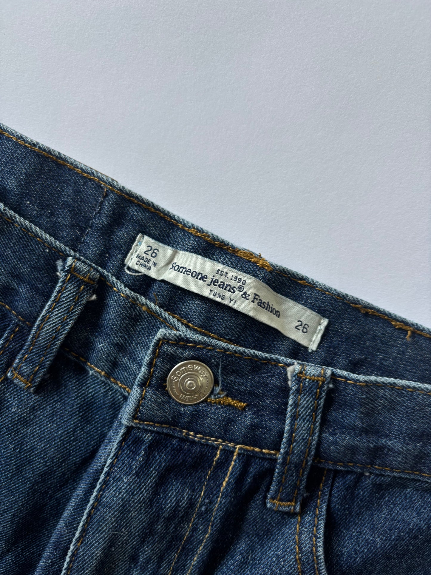Classic Dark Wash Straight Jeans