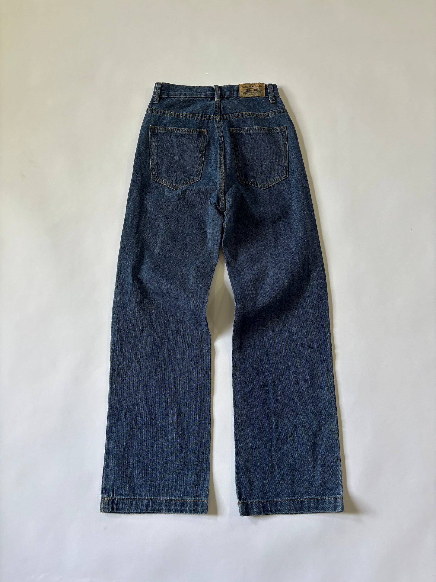 Classic Dark Wash Straight Jeans