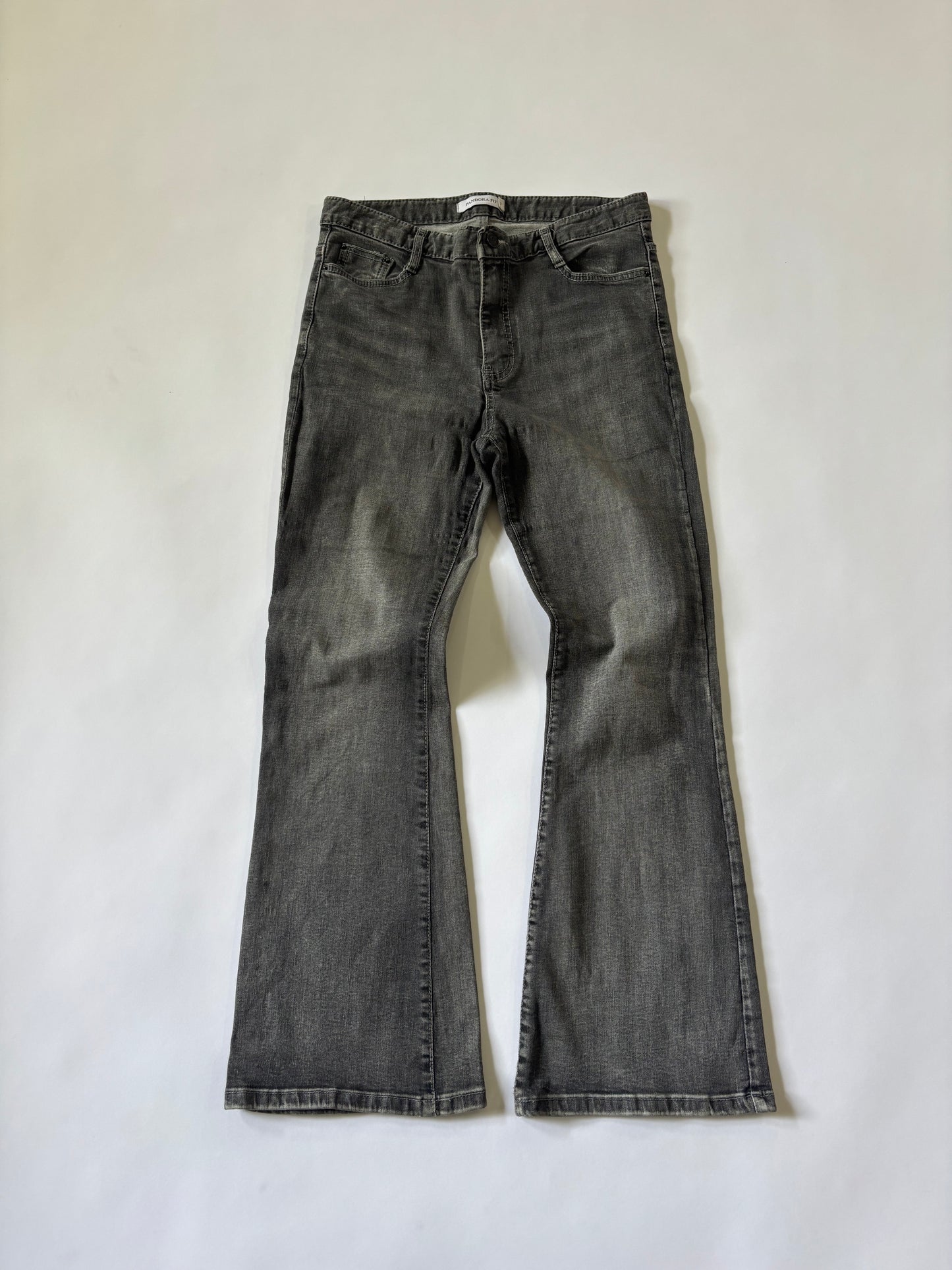 Washed Black Flare Women's Jeans