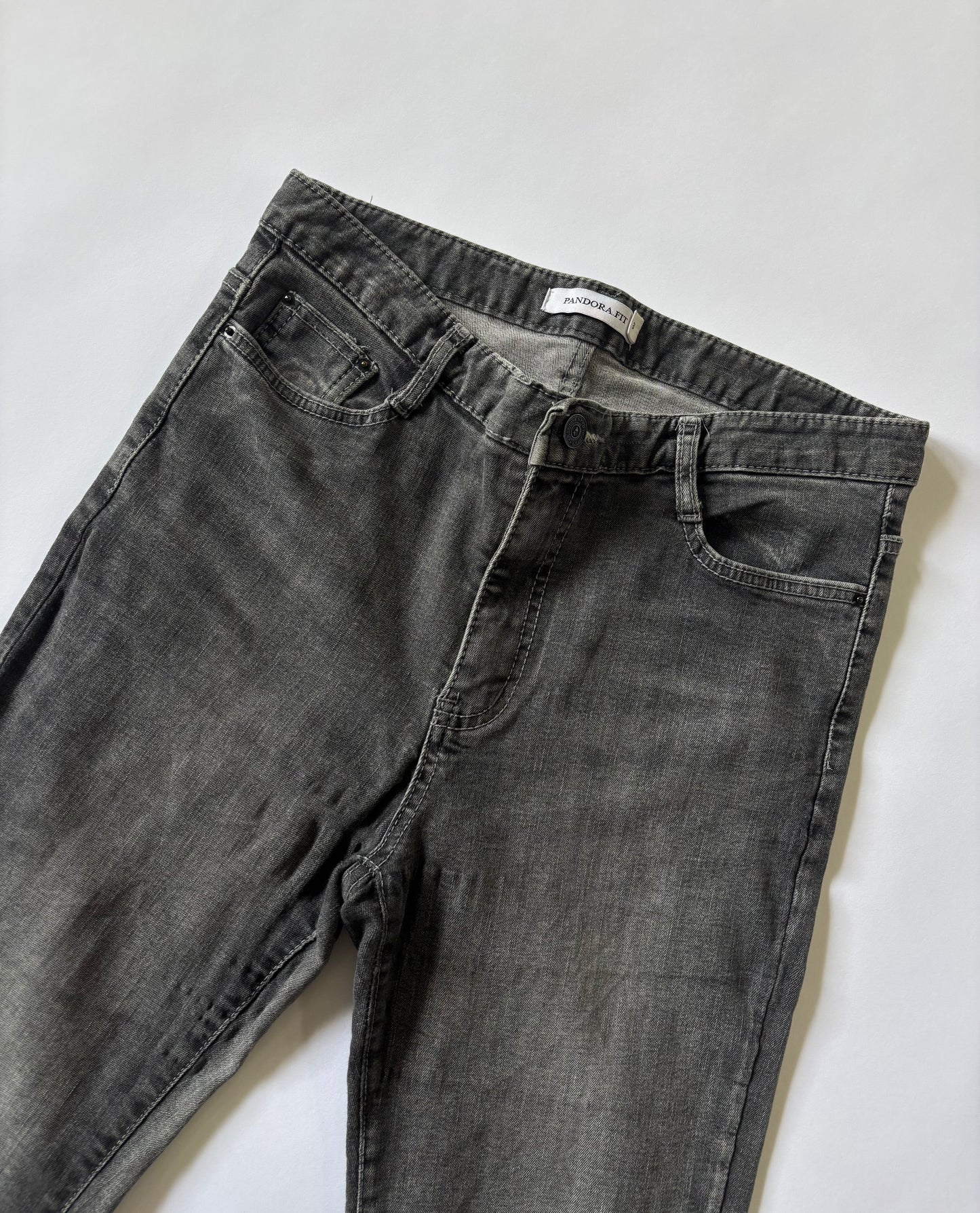 Washed Black Flare Women's Jeans