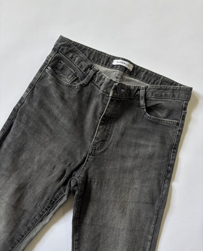 Washed Black Flare Women's Jeans