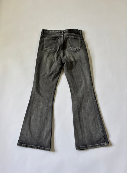 Washed Black Flare Women's Jeans
