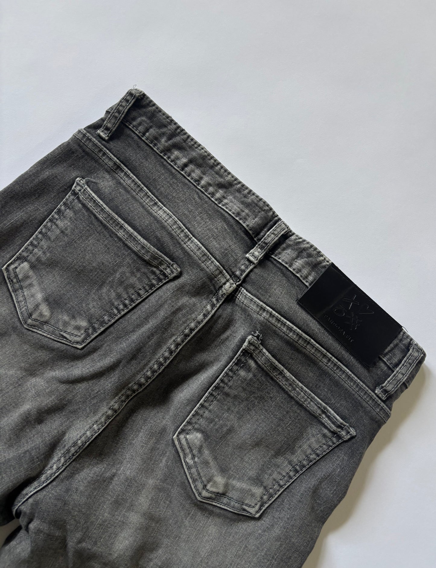 Washed Black Flare Women's Jeans