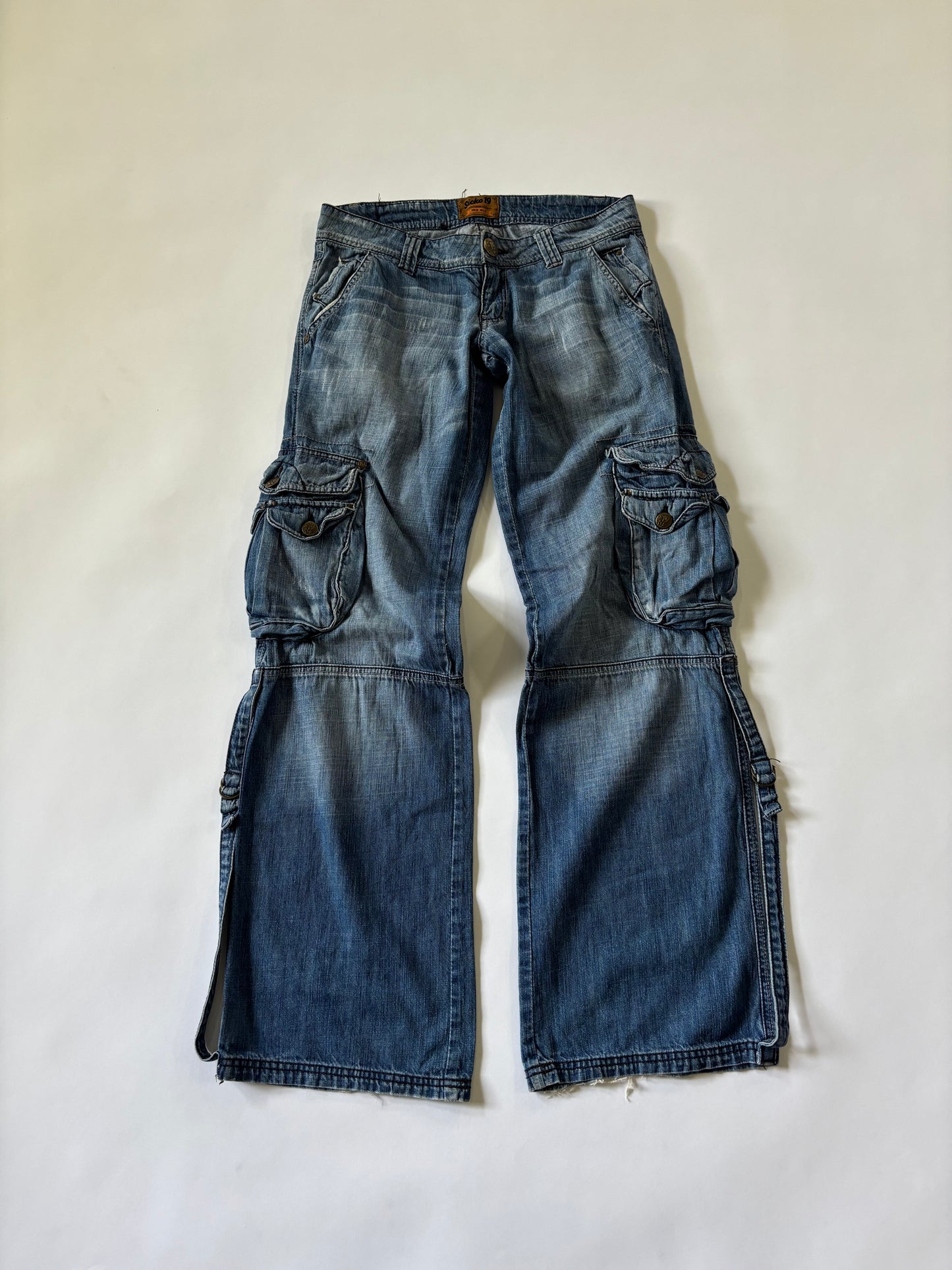 Y2K Utility Cargo Flare Women's Jeans