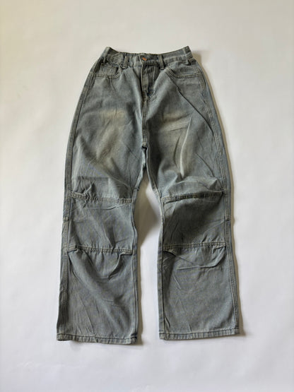 Panelled Wide-Leg Women's Jeans