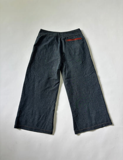 Women's Jeans Culotte Wide Leg Charcoal