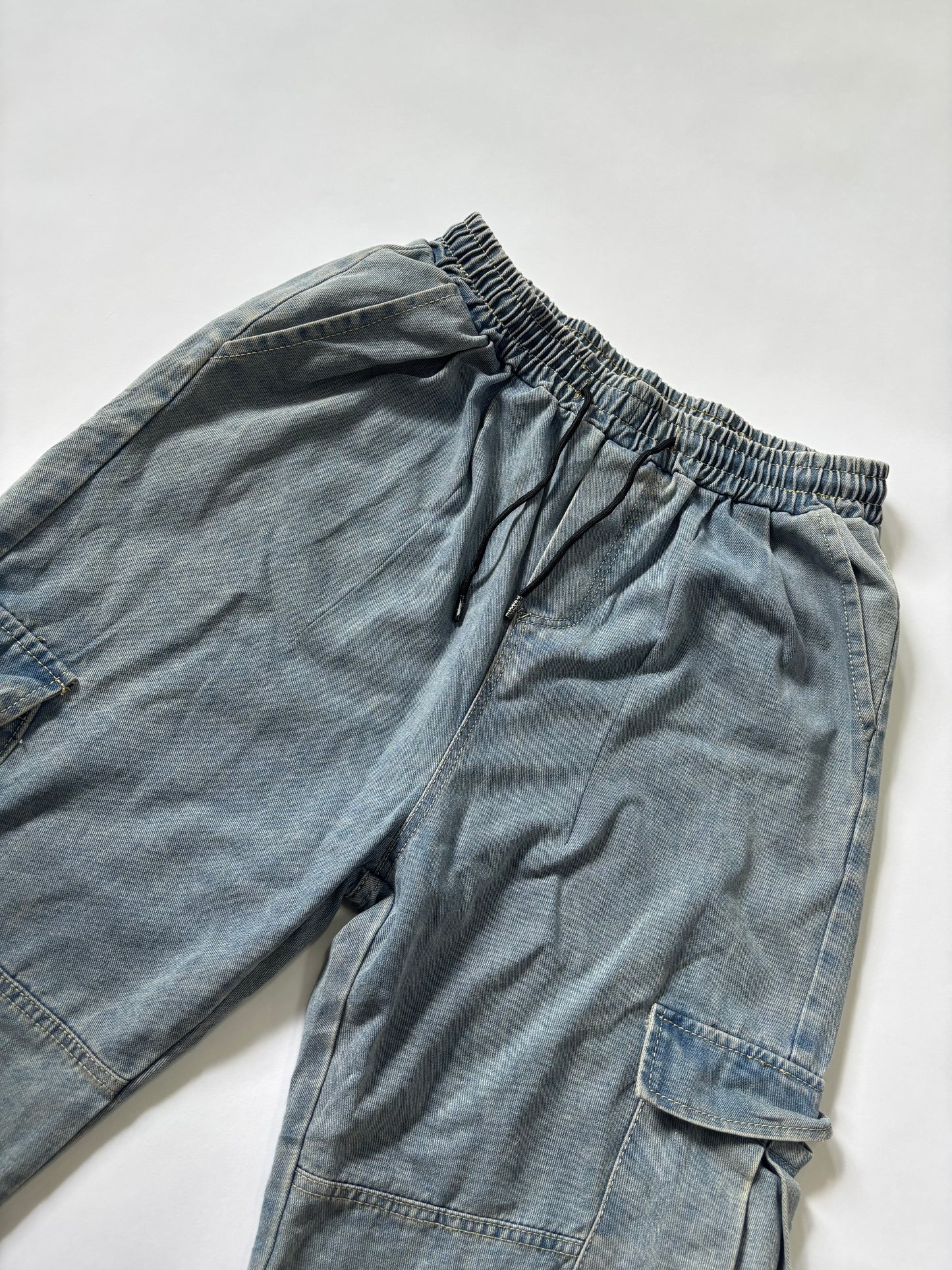 Unisex Jeans Cargo Washed Grey
