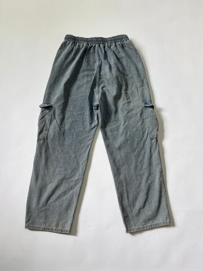 Unisex Jeans Cargo Washed Grey
