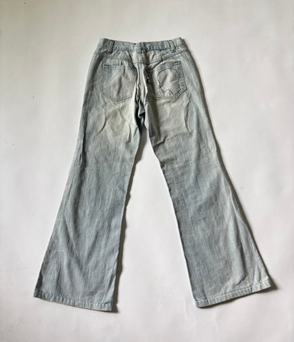 Women's Jeans Floral Lace Flare