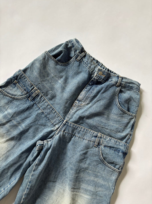 Women's Jeans Panel Wide-Leg
