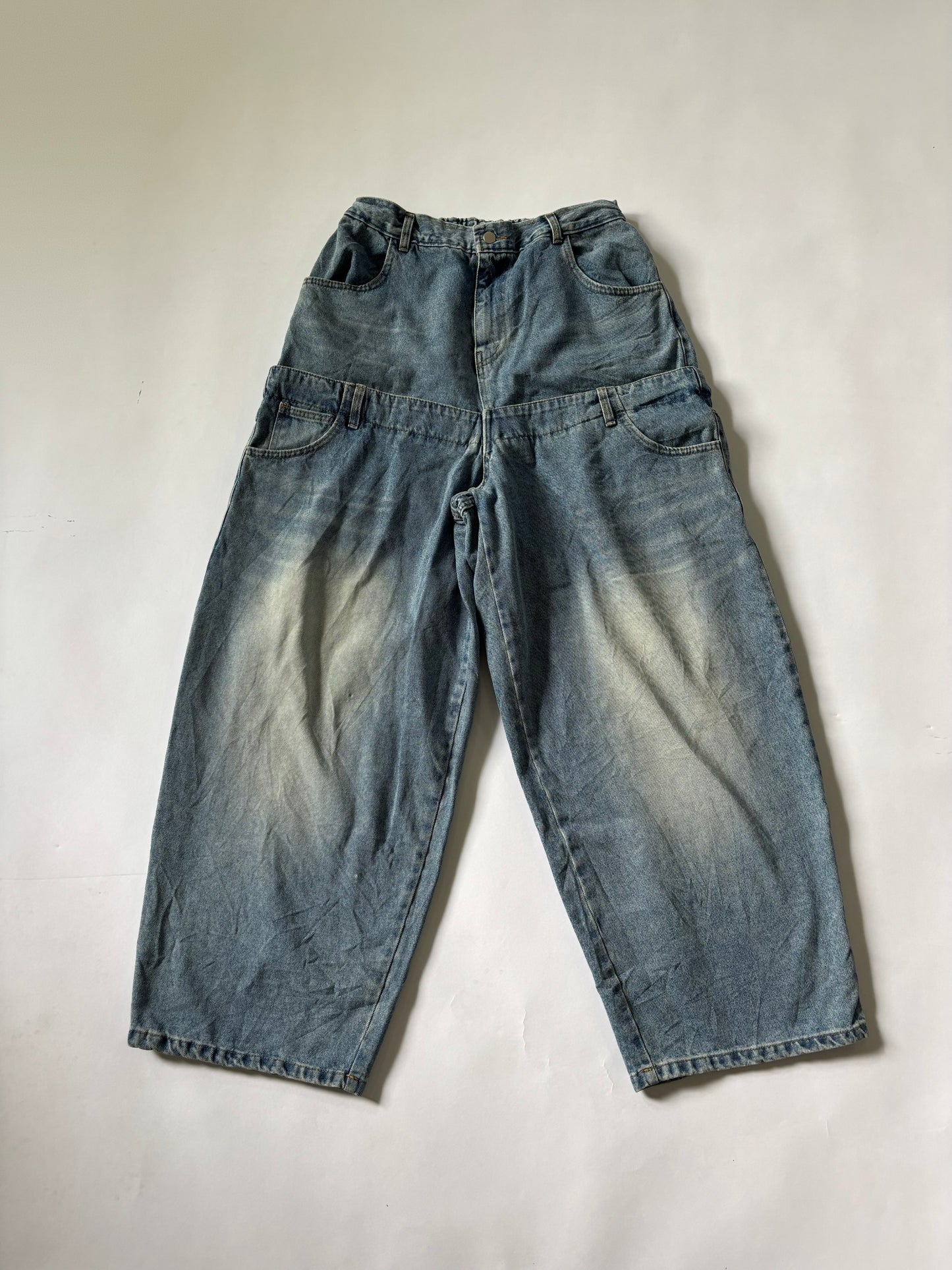 Women's Jeans Panel Wide-Leg