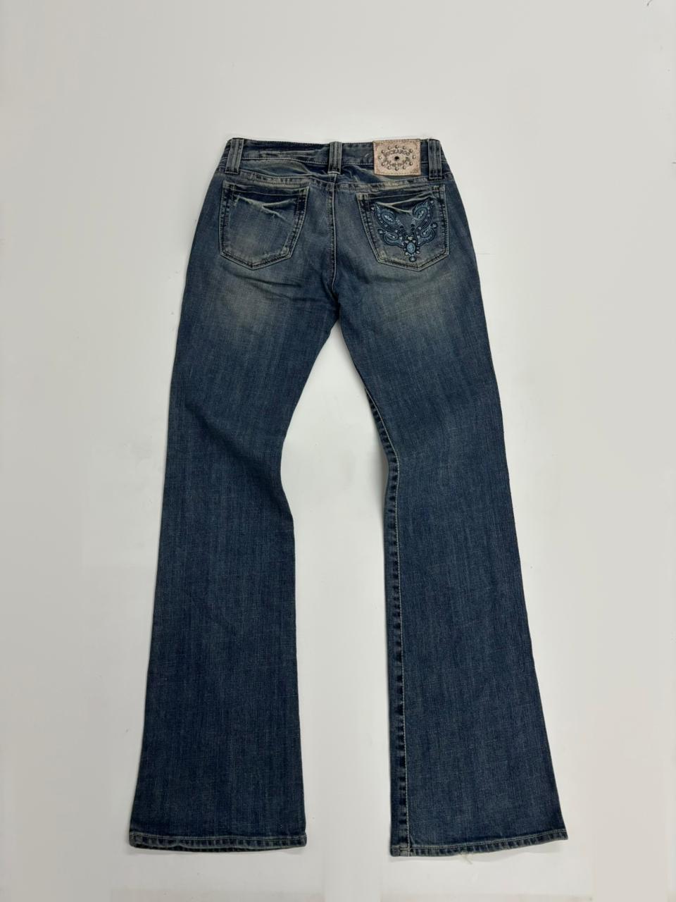 Women's Vintage Light Wash Flared Jeans