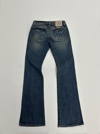 Women's Vintage Light Wash Flared Jeans