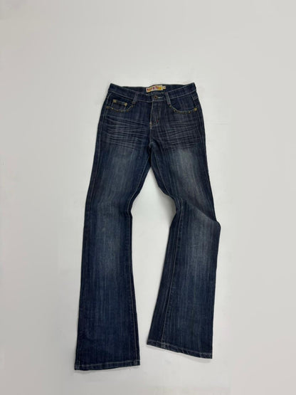 Women's Vintage Embroidered Pocket Bootcut Jeans