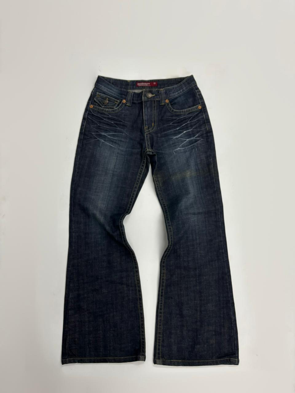 Vintage Dark Wash Bootcut Denim Jeans
