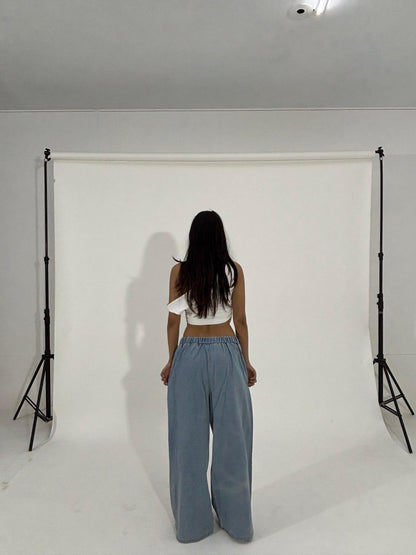 Y2K Light Wash Ultra Wide-Leg Women's Denim Jeans